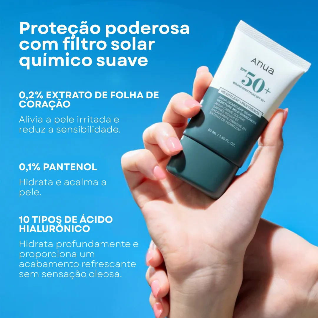 Protetor Solar Suave e Hidratante Heartleaf Silky